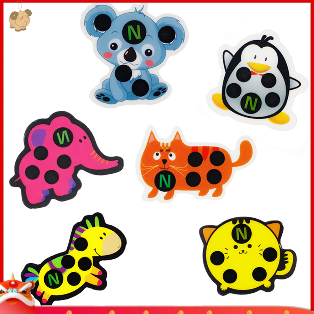 Set 5 Miếng Dán Đo Nhiệt Độ Cơ Thể Hình Động Vật Dễ Thương