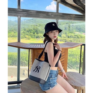 Túi Xách MLB Basic Big Logo Bucket Bag B489 | Unisex - Full Tag Code