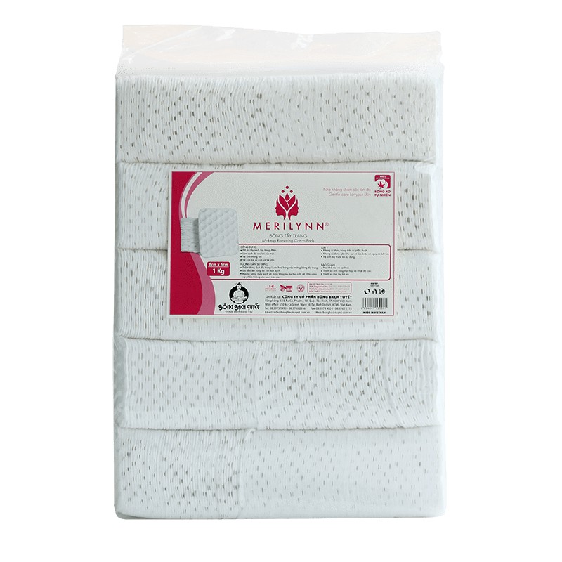 [Mã SRJULY1619 giảm 15K đơn 50K] [Mã SRJULY1215 giảm 20K đơn 50K] Bông tẩy trang Merilynn gói 500g - Bông bạch tuyết | BigBuy360 - bigbuy360.vn
