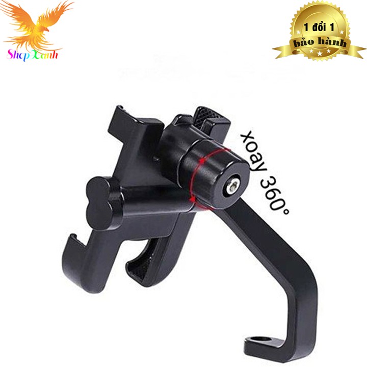 Giá đỡ gắn xe máy Kim Loại - Kẹp điện thoại xe máy kim loại C2 5*