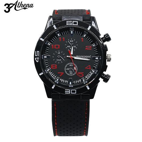 Đồng hồ đeo tay nam , mặt hình phi công , dây silicone , phong cách thể thao | BigBuy360 - bigbuy360.vn