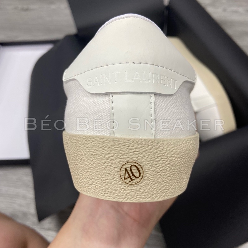 GIÀY thể thao nam nữ vải màu kem SÊN LAU REN chất lượng cao.