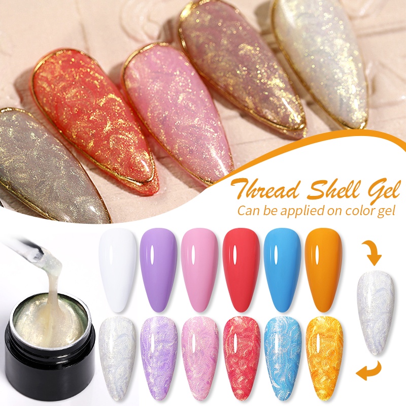 Sơn móng tay gel uv UR SUGAR ánh nhũ lấp lánh trang trí thủ công 7ml