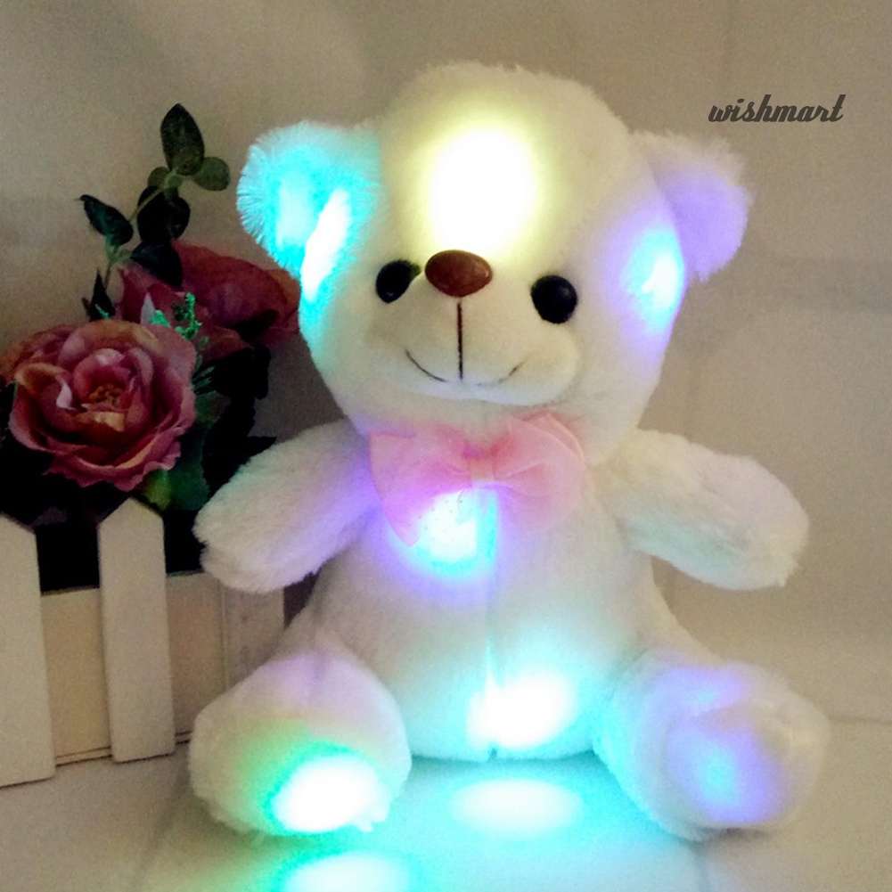 [Wish] LED Light Music Bear Animal Plush Soft Doll Stuffed Toy Bed Cushion Kids Gift