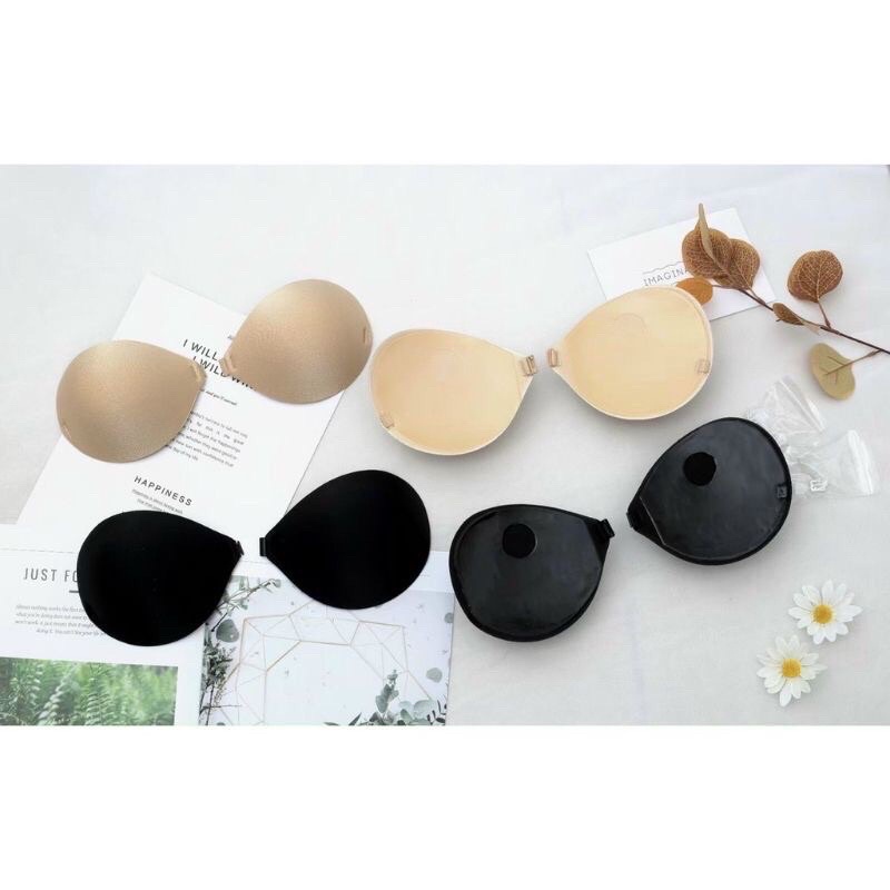 Áo lót dán cài trước mút siêu dày 6cm kèm dây lưng - miếng dán nâng ngực siêu dày 6cm