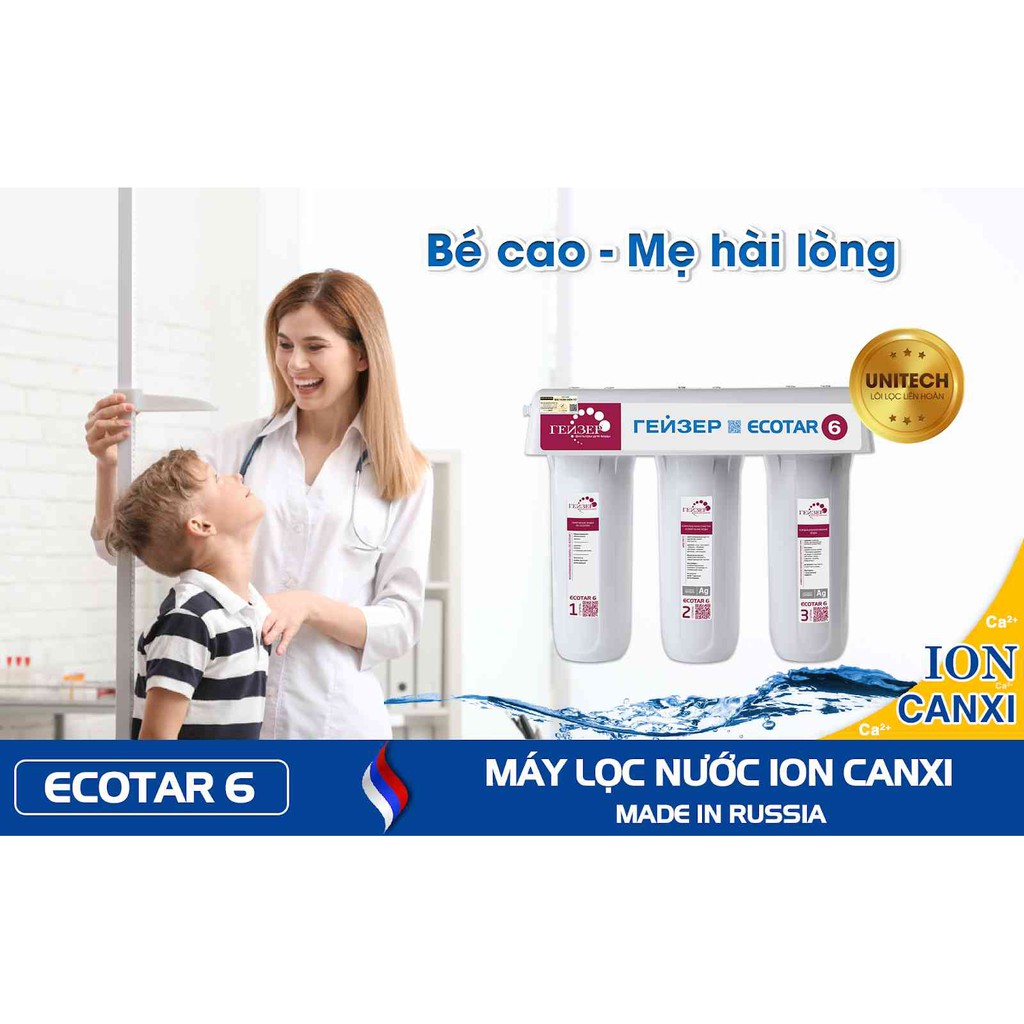 Máy lọc nước Ion Canxi Geyser Ecotar 6