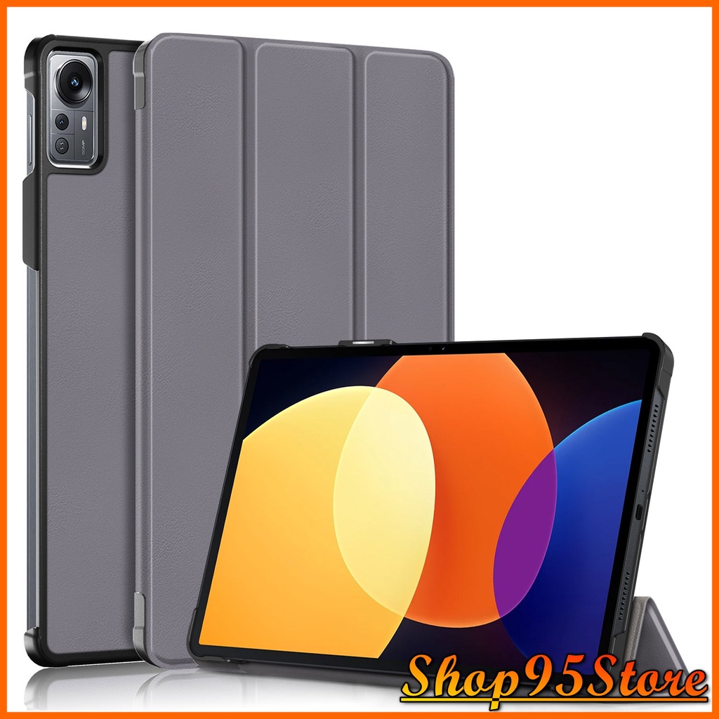 (tặng bút cảm ứng) Bao Da Máy Tính Bảng Cho Xiaomi Pad 5 Pro 12.4 inch 2022 từ tính hỗ trợ smart cover