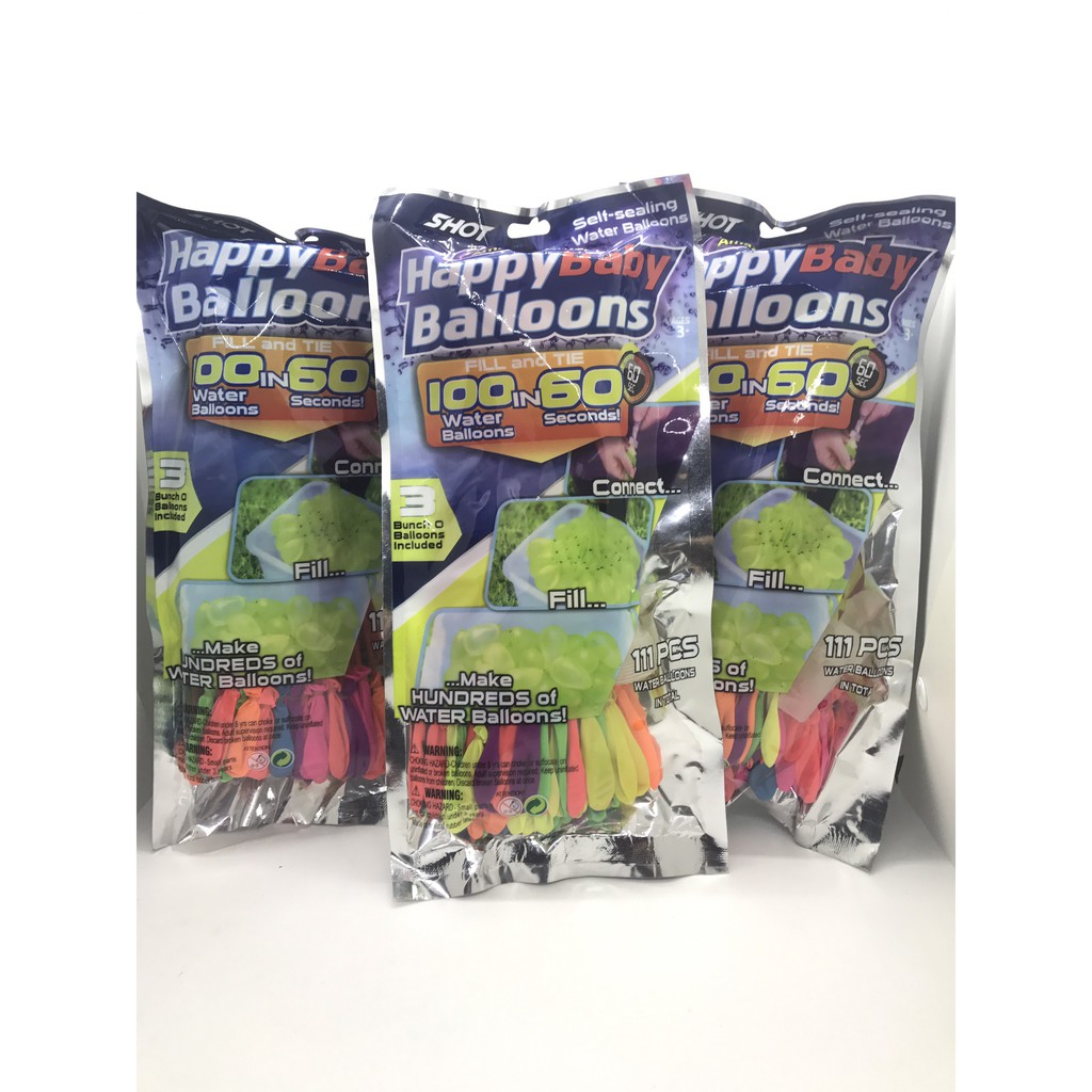 Chùm bóng nước số lượng lên tới 111 quả - Ném bóng nước thả ga - bơm cực nhanh