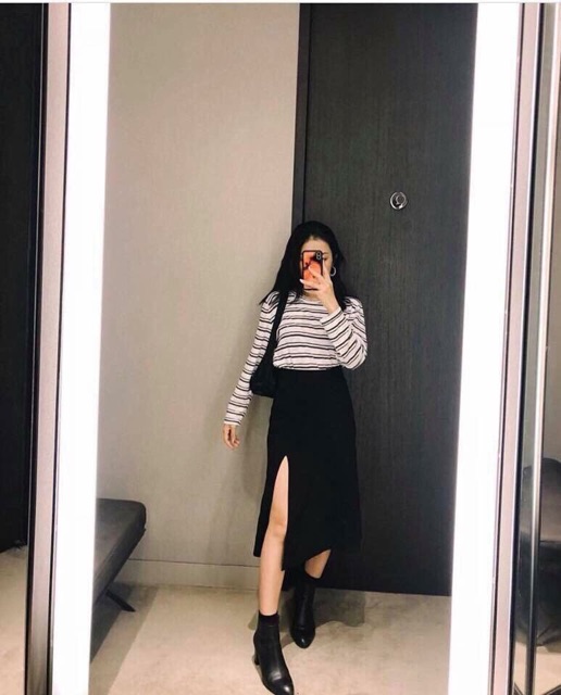 chân váy midi xẻ tà | BigBuy360 - bigbuy360.vn
