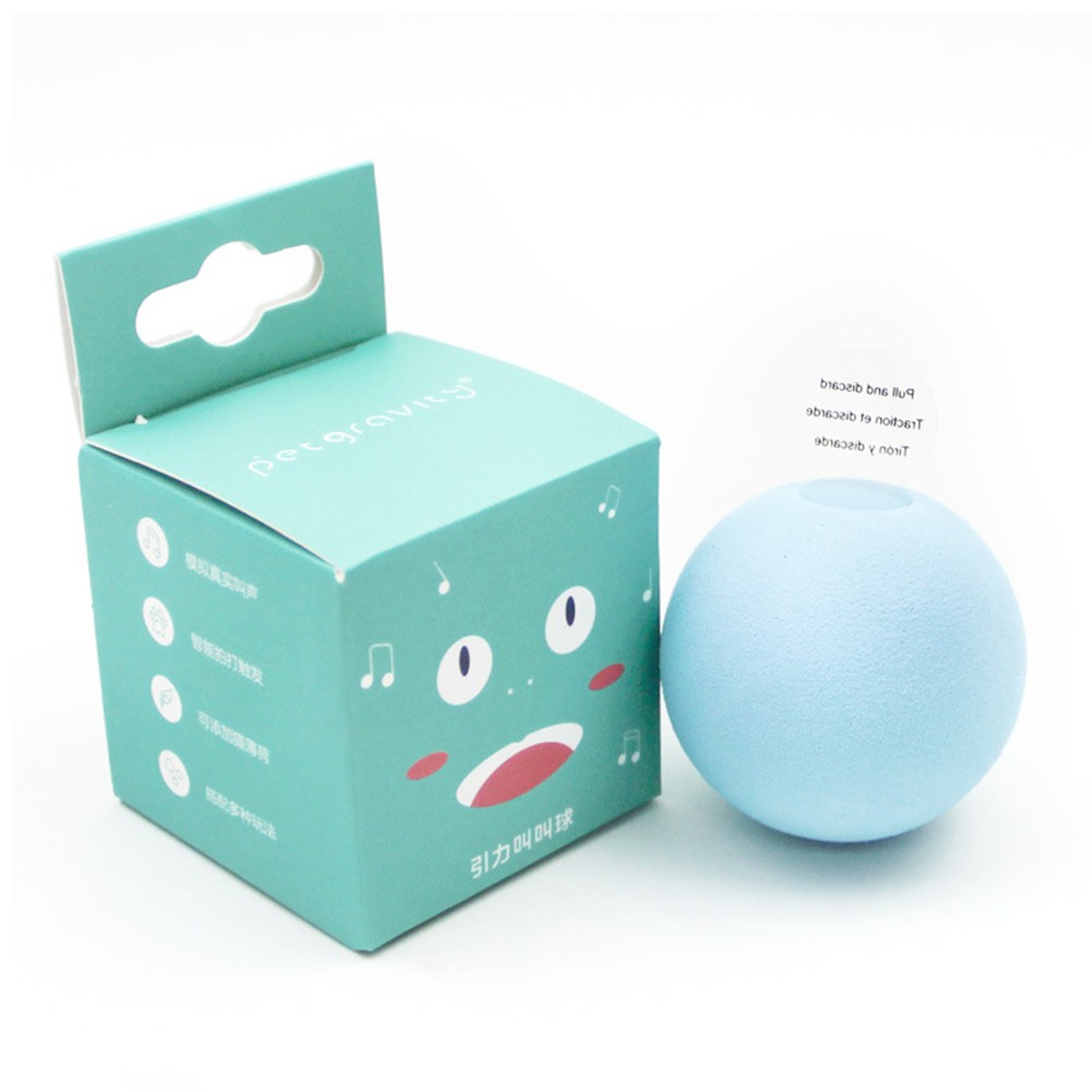 Đồ chơi quả bóng lăn tự động thú vị cho mèo cưng