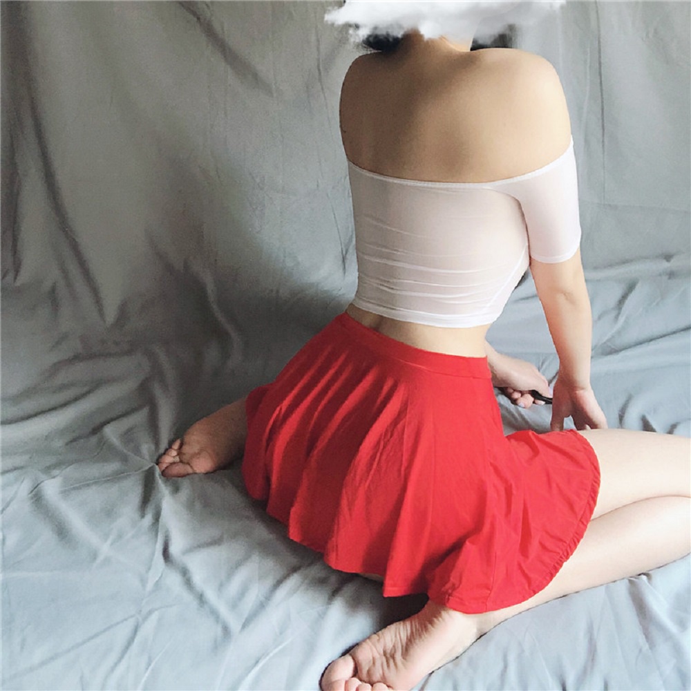 Chân Váy Ngắn Mini Lưng Cao Màu Trơn Trong Suốt Bằng Lụa Lạnh Nhiều Màu Thời Trang Quyến Rũ Cho Nữ