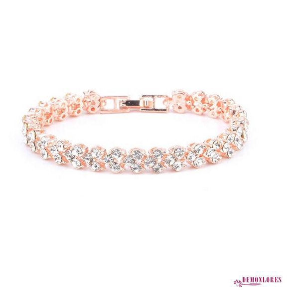 Vòng đeo tay đính đá kiểu dáng thời trang thanh lịch dành cho nữ