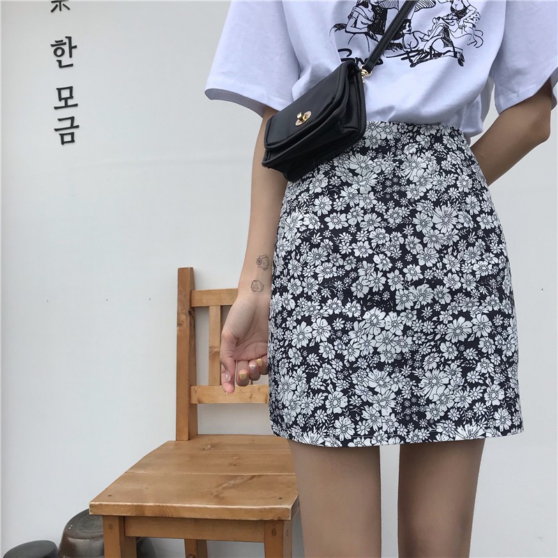 Short skirt / retro short skirt / floral short skirt | BigBuy360 - bigbuy360.vn