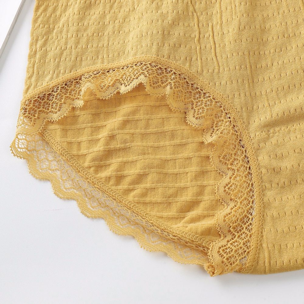 quần lót cotton viền ren lưng vừa thời trang Hàn Quốc xinh xắn cho nữ