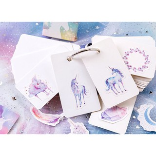 Bộ 46 Sticker Hàn Quốc hình Kỳ Lân trang trí E24