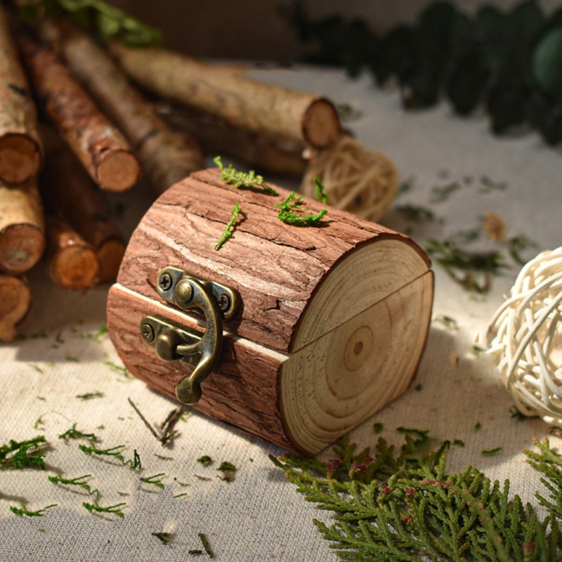 Flgo Hộp Đựng Nhẫn Cưới Phong Cách Vintage Sang Trọng