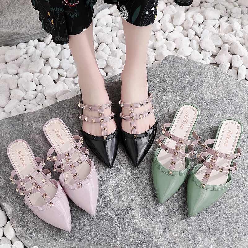 Có Sẵn _ Sục mũi nhọn quai gắn đá lấp lánh sang chảnh | BigBuy360 - bigbuy360.vn