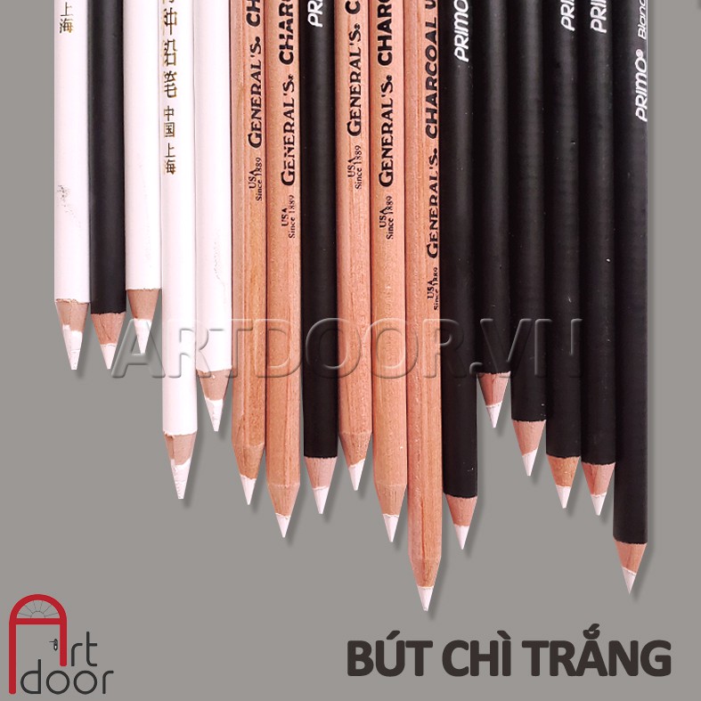 [ARTDOOR] Bút chì Trắng CHARCOAL White (nhiều loại)