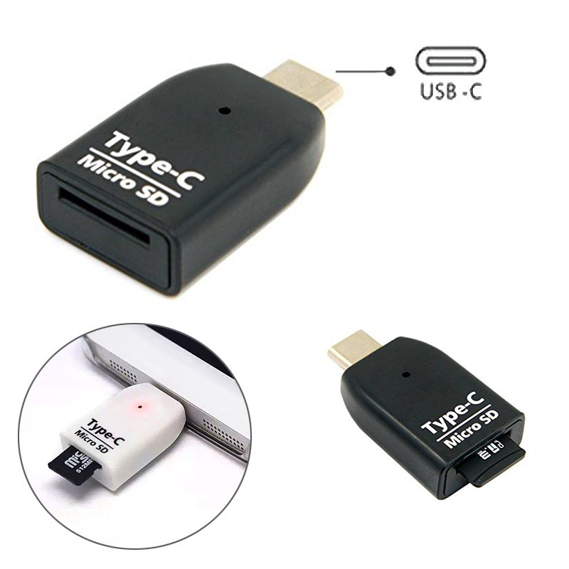 Type C to micro SD card reader-đầu đọc thẻ nhớ