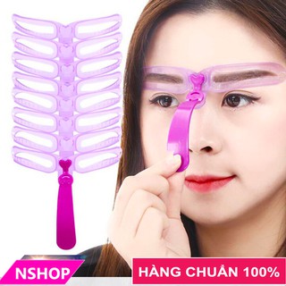 [Bộ 8 Khuôn] Khung Kẻ Chân Mày Siêu Đẹp Tay Cầm Tiện Lợi