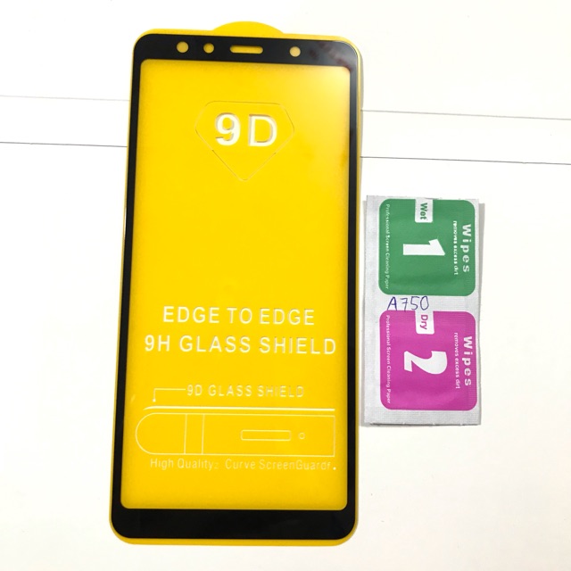 Kính cường Lực 9D full màn Samsung A7 2018 ( A750 ) cao cấp