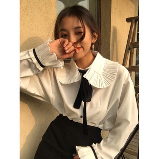 Áo sơ mi cột nơ ulzzang ( 2 màu )