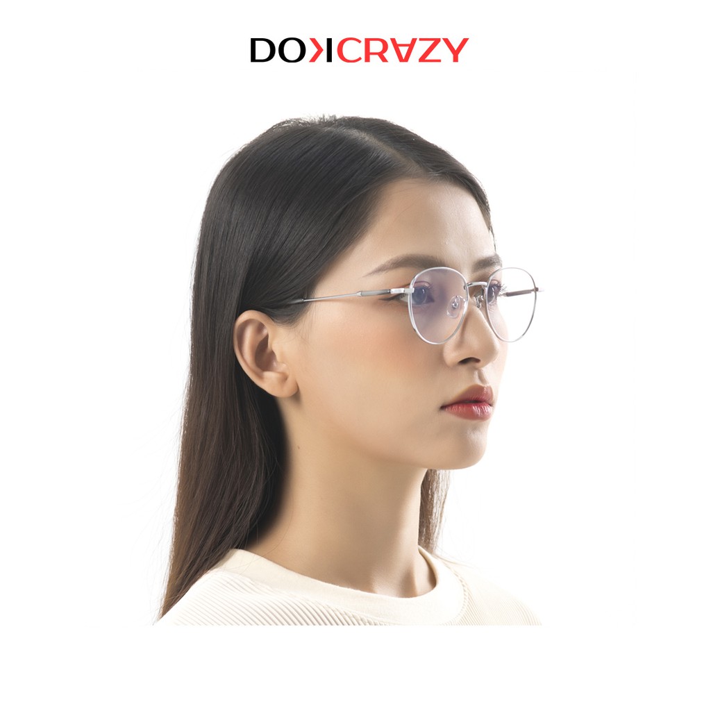 Gọng kính cận cá tính IRIS DOKCRAZY mắt kiếng nam nữ dáng tròn local brand phong cách thời trang Hàn Quốc kim loại