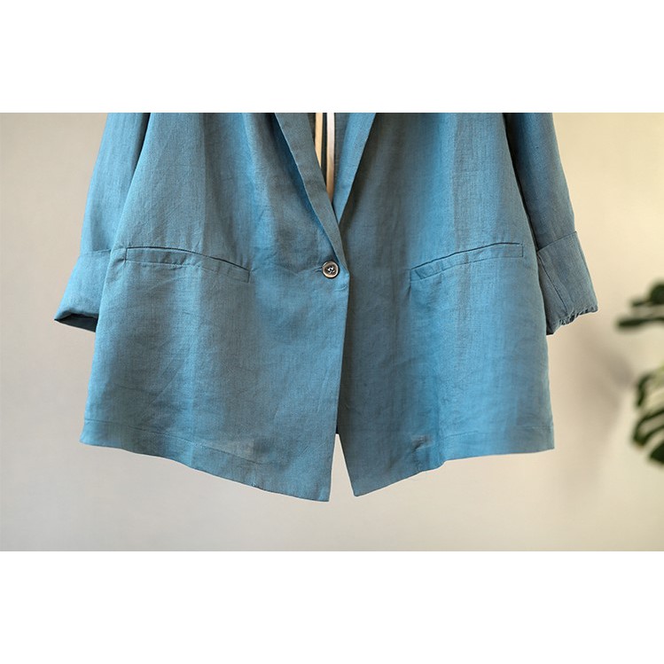 Áo Khoác Blazer Linen - Áo Blazer Linen Vintage Form Rộng, Thoải Mái Và Cá Tính  I TAH125 | BigBuy360 - bigbuy360.vn