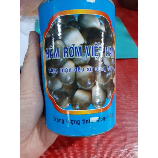 Nấm rơm đóng hộp, nấm rơm đen 425g