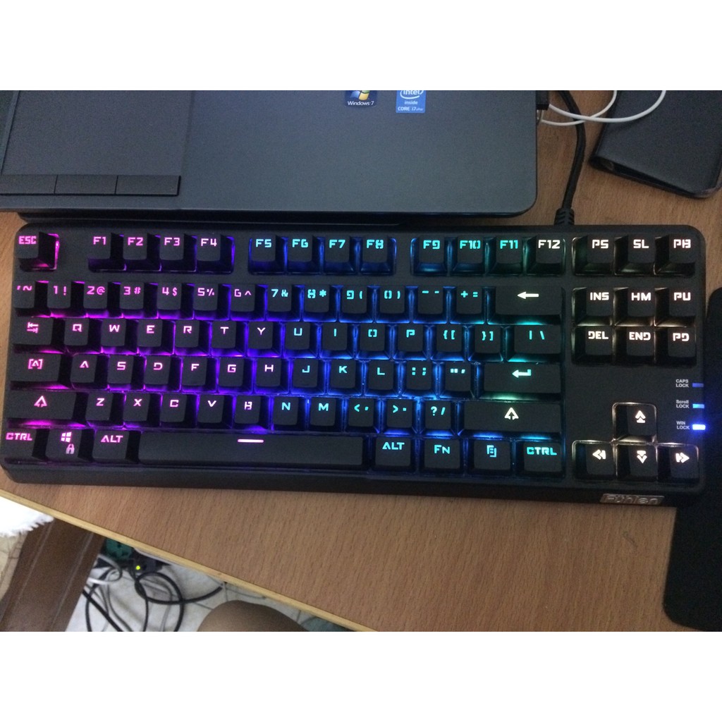 BÀN PHÍM CƠ FUHLEN M87S BLUE SWITCH LED RGB TKL