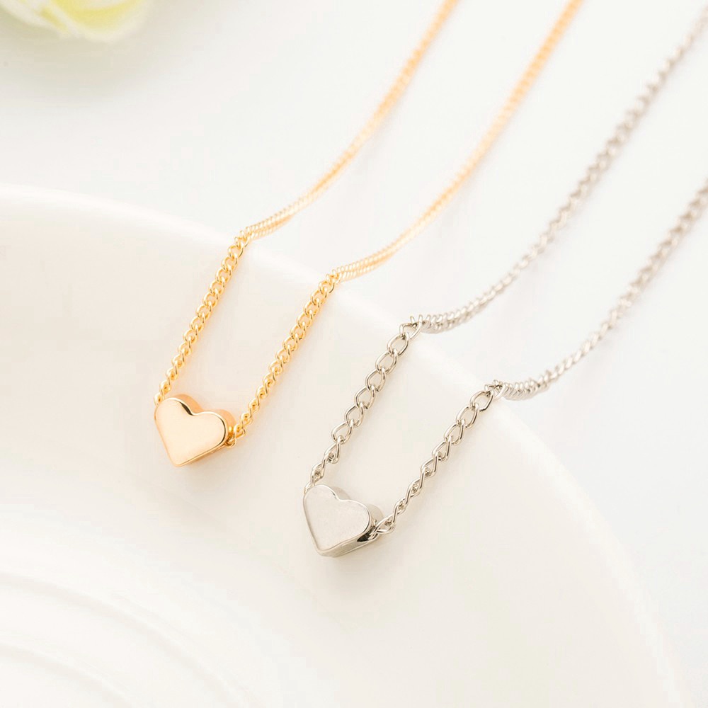 Dây Chuyền Mặt Hình Trái Tim Đơn Giản Thời Trang Cho Nữ