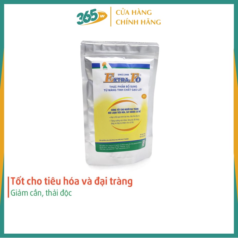Tinh chất màng gạo lứt EXTRA-FO EF1 (450g) Tốt cho tiêu hóa và đại tràng - Tăng cường sức khỏe, làm 