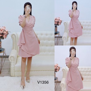 Đầm dự tiệc nhấn eo V1356
