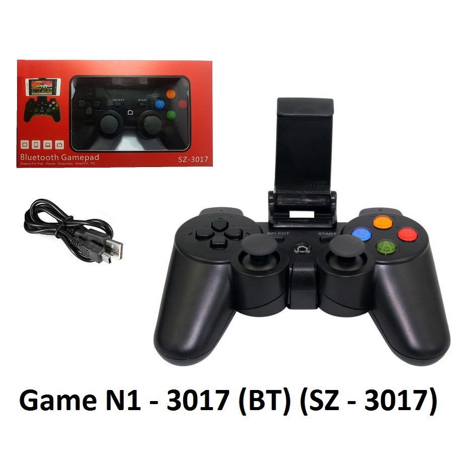 TAY BẤM TAY CẦM CHƠI GAMEPAD GAME N1 3017 BLUETOOTH SZ 3017