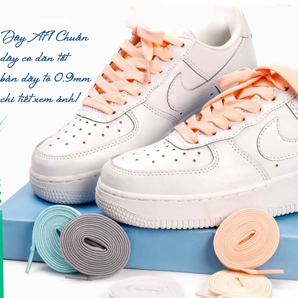 [KatShoes] Dây Giày Thể Thao Cho Air Force 1, AF1 Jordan... Dây Giày Dẹt Dài 120cm [Hàng Trung Chuẩn]