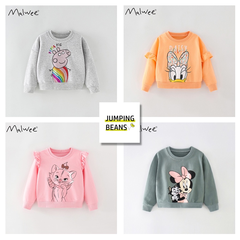 Áo nỉ họa tiết Mã 3 cho bé gái 2-7 tuổi | Jumping Beans Official Store