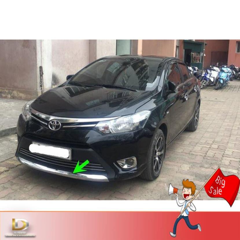 Ốp cản trước xi mạ theo xe Vios 2014-2017 chính hãng