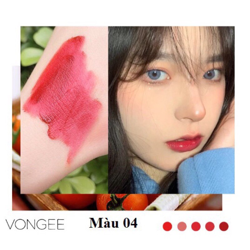 Sét 5 son kem Vongee tiểu yêu siêu xinh
