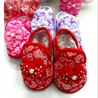 Giầy tập đi vải cho bé gái