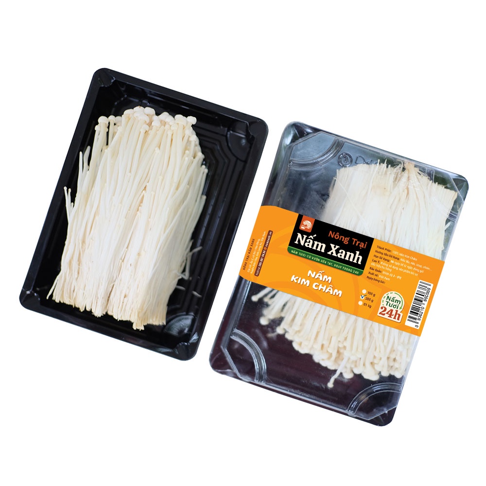 Nấm Kim Châm Tươi Ngon 500gr 1kg Ngọt Sạch Cho Món Xào Món Lẩu - Nông Trại Nấm Xanh