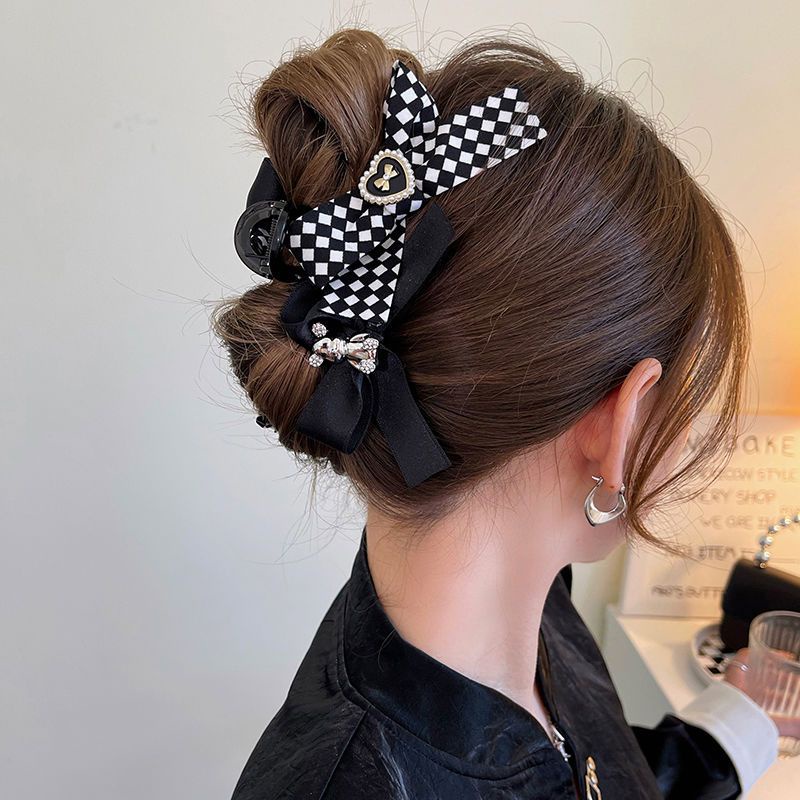Kẹp Tóc Nơ Lớn Thời Trang Mùa Thu Cao Cấp Cho Nữ