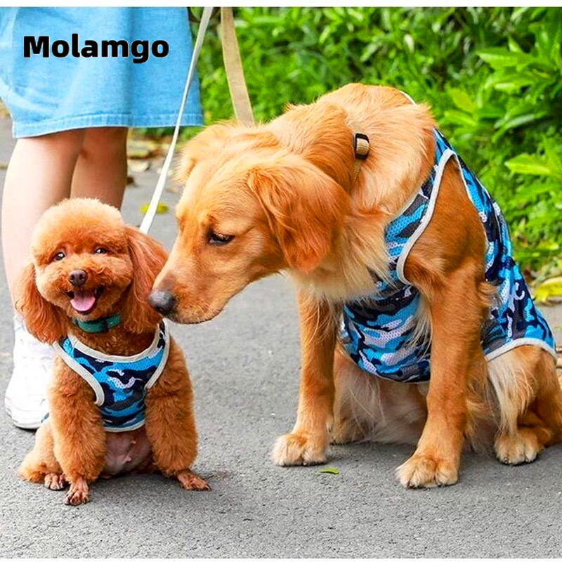 Áo Sơ Mi Sát Nách Họa Tiết Rằn Ri Cá Tính Cho Cún Cưng