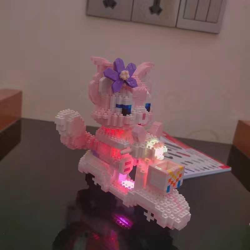 Mô Hình Lắp Ghép 3D Stella - LinaBell Xe Đua Có Đèn Led