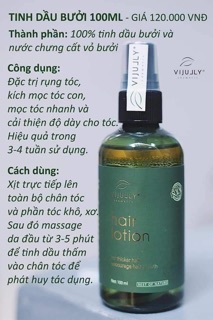 Xịt tóc tinh chất bưởi ViJully