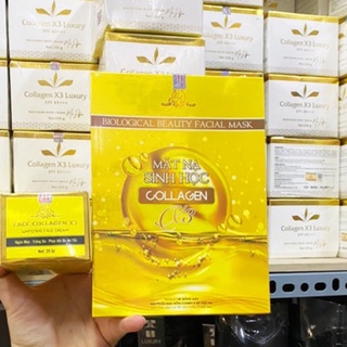 ✅ [Free_Ship] [Chính hãng] Combo Kem Face Colagen X3 Luxury + Mặt Nạ Collagen X3 Mỹ phẩm Đông Anh - Hàng Chất Lượng