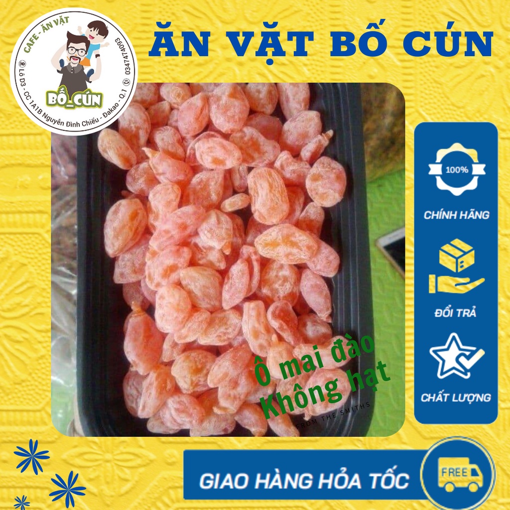 50gram Ô Mai đào (không hạt)Ăn vặt Văn phòng