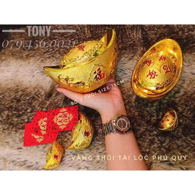 THỎI VÀNG TÀI LỘC PHÚ QUÝ (ảnh shop)