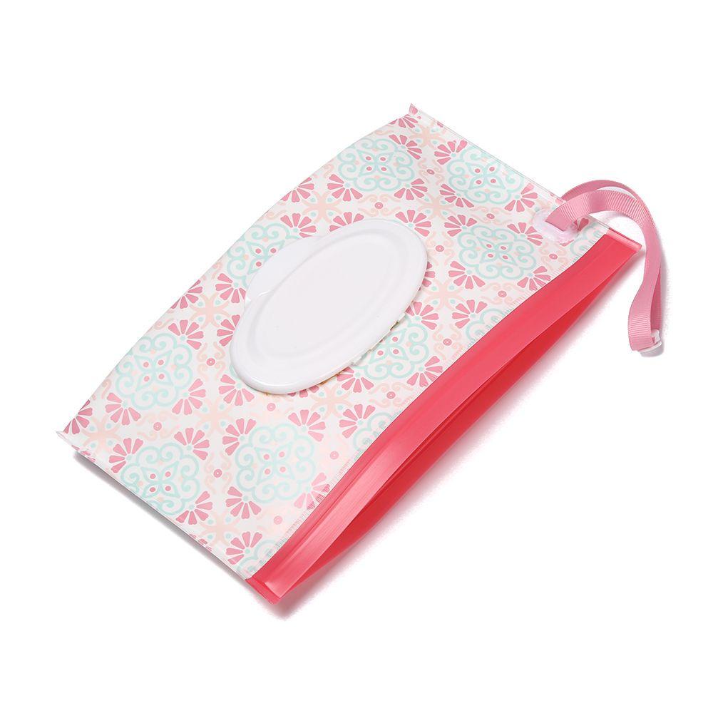 1 Túi Đựng Khăn Giấy Ướt Nắp Lật Có Dây Đeo Thời Trang Hữu Dụng