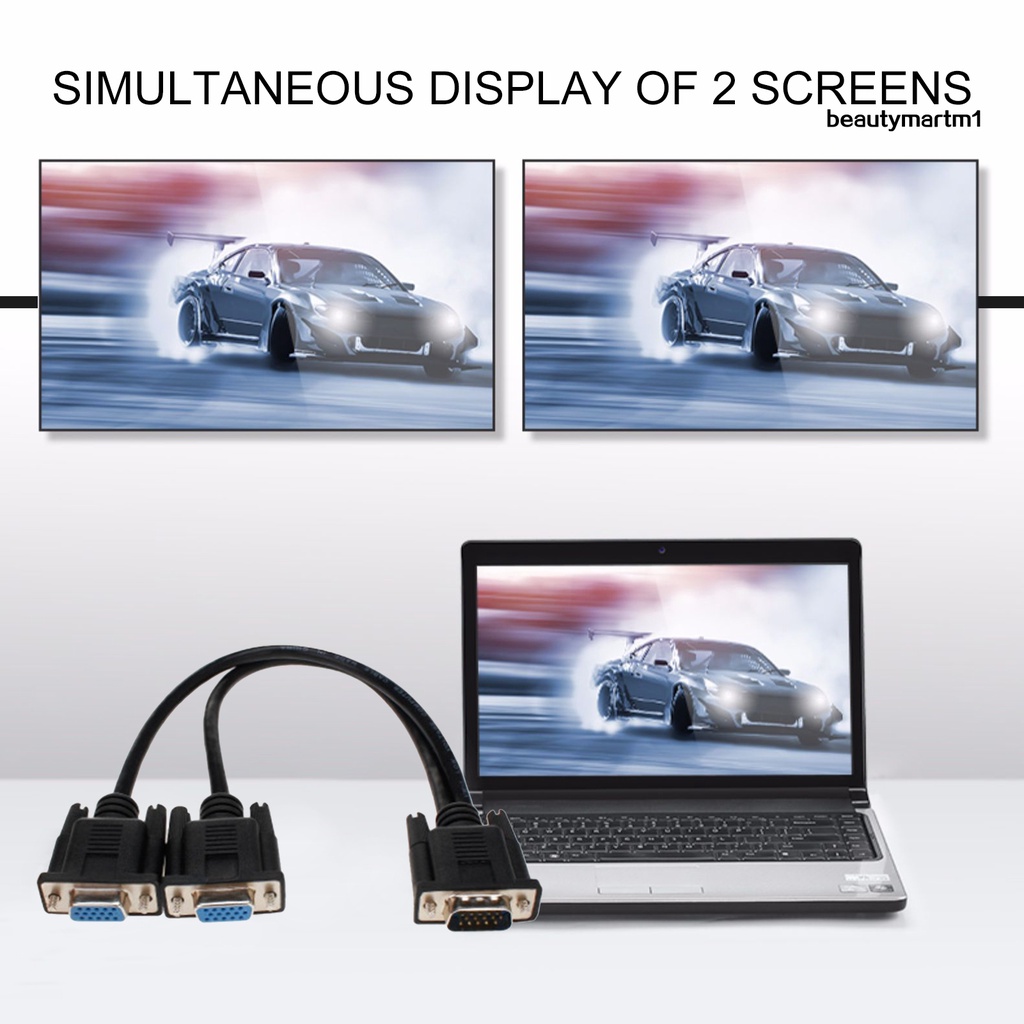 Cáp Chuyển Đổi 1 Cổng Mini Sang 2 Cổng Vga Cho Laptop Máy Tính Để Bàn | BigBuy360 - bigbuy360.vn