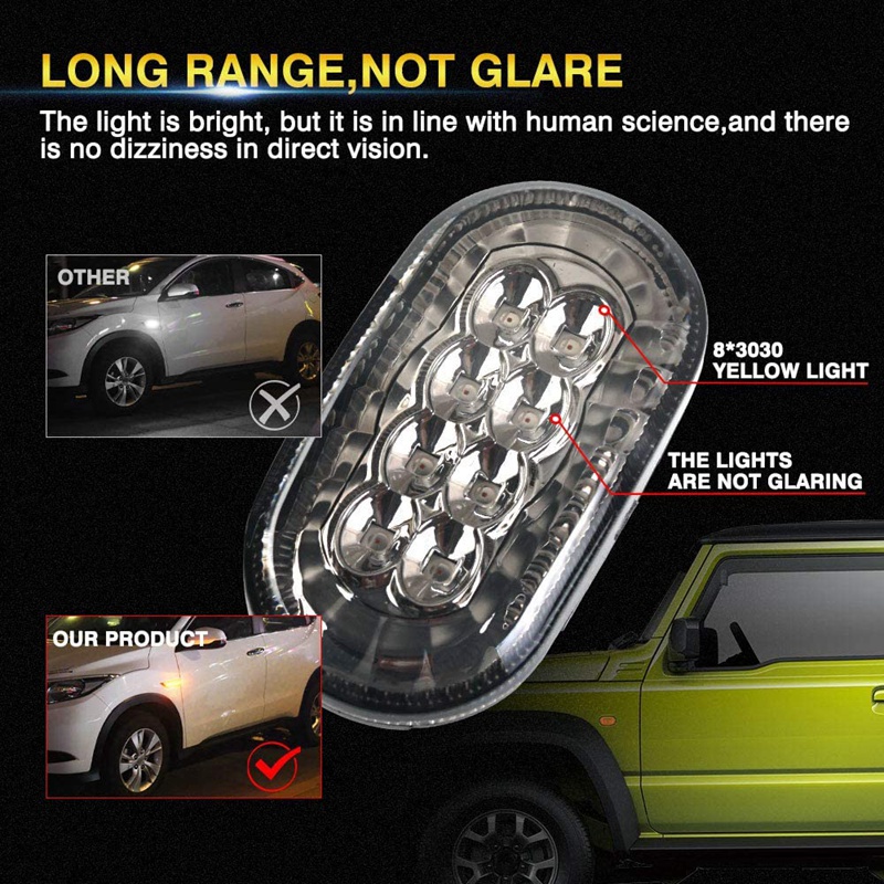 Đèn LED Xi Nhan Gắn Hông Xe Hơi Suzuki Jimny JB64 JB74 JB64W Sierra JB74W JB23W 2018-2020